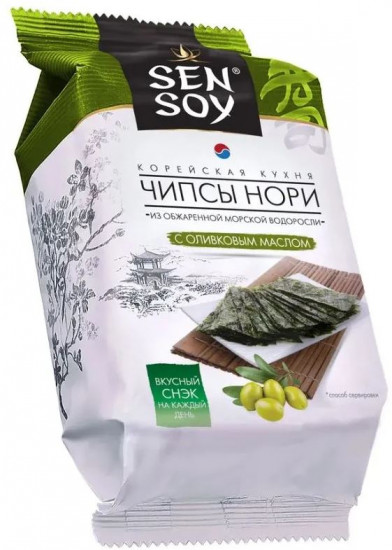 Чипсы нори из морской водоросли