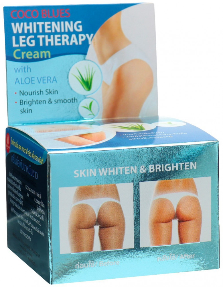 Крем для ног и бедер отбеливающий «Whitening leg therapy cream with aloe vera» | Coco Blues