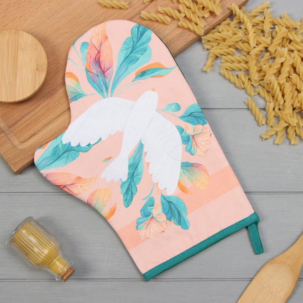 Варежка-прихватка «Птичка» | Кухонный текстиль птички | Этель