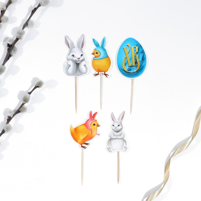 Набор пасхальный для украшения кулича «Зверята» | Пасха | Семейные традиции