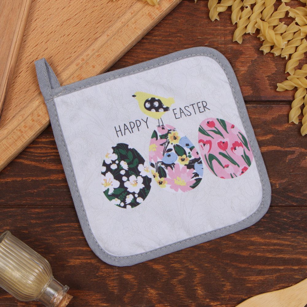 Прихватка «Яркой пасхи» | Кухонный текстиль к Пасхе | Доляна