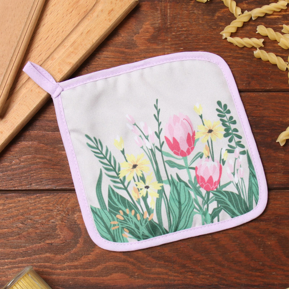 Прихватка «Букет» | Кухонный текстиль к Пасхе | Доляна