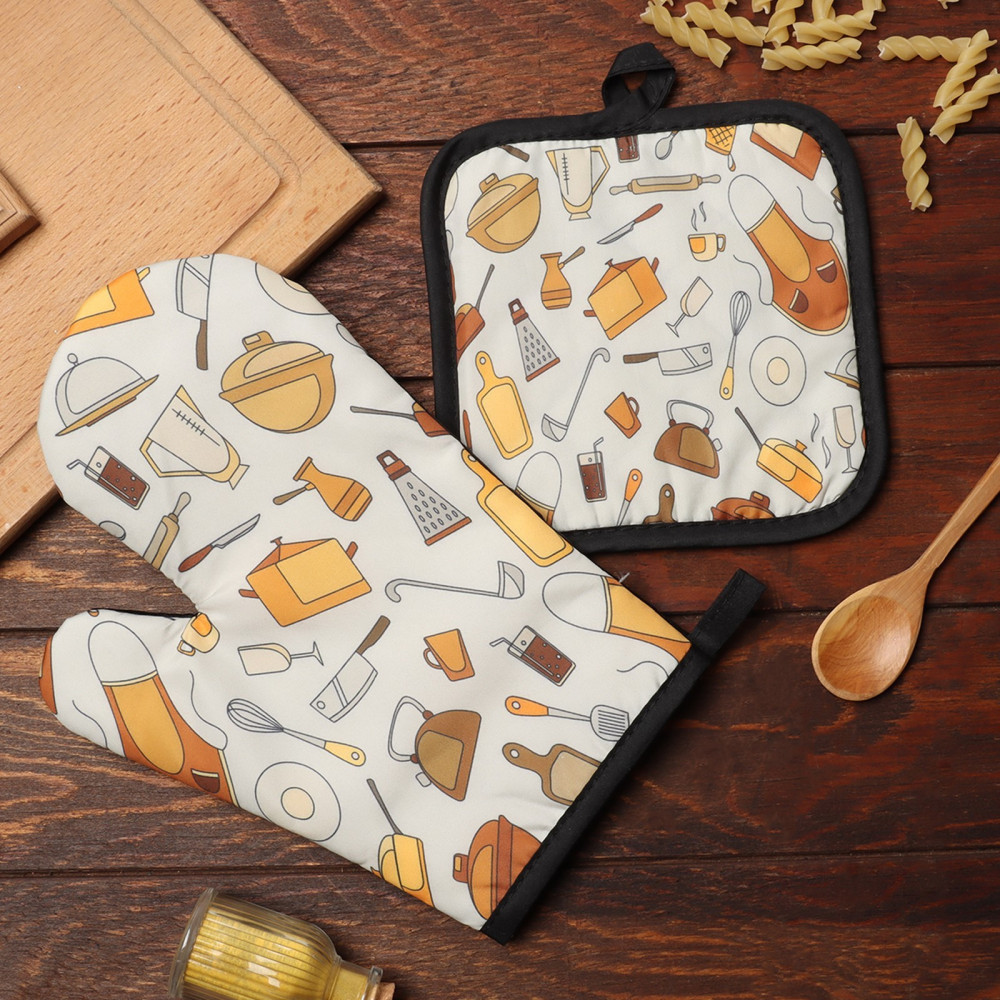 Набор прихваток «Кухня» | Кухонная утварь | Доляна