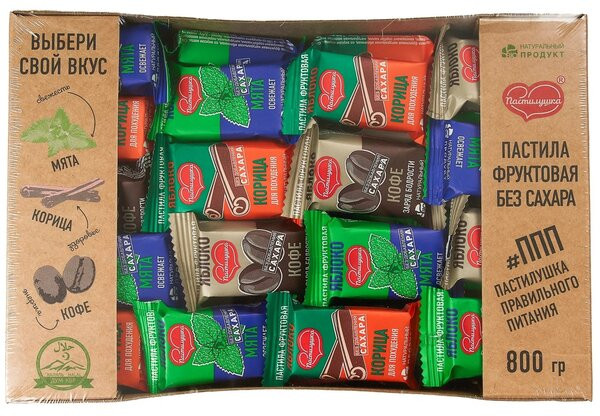 Пастила без сахара фруктовая «Мята. Корица. Кофе» | Пастилушка