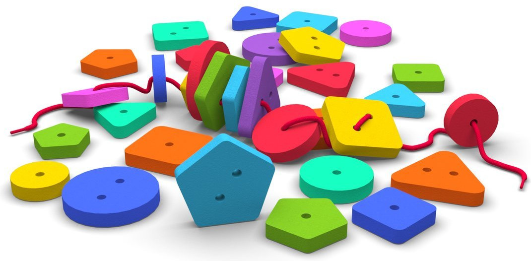 Шнуровка-россыпь «Геометрические фигуры» | El Basco