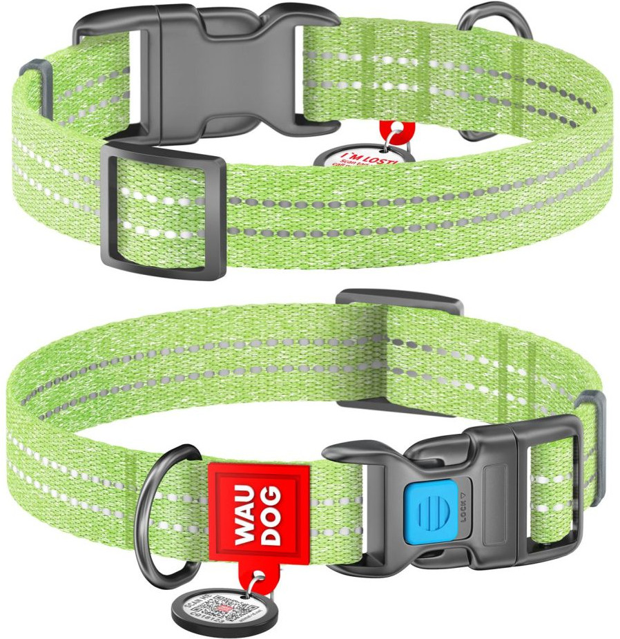 Ошейник для собак с QR-паспортом | Waudog