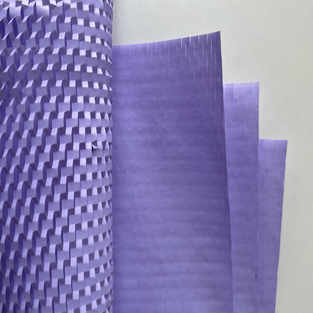 Набор упаковочной сотовой бумаги «COLOR» цвет Сиреневый | Carrero creative homе