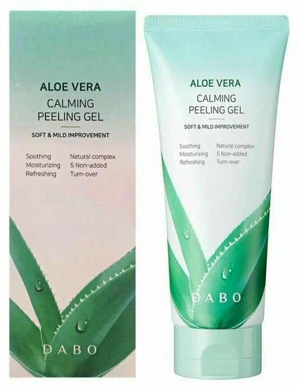 Пилинг-гель для лица успокаивающий «Aloe Vera Calming Peeling Gel» | DABO