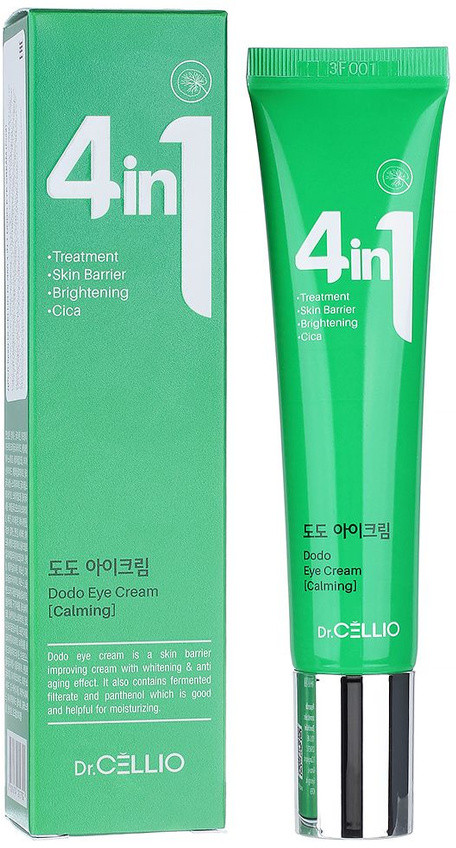 Крем для кожи вокргу глаз с центеллой азиатской «Dodo Eye Cream (Cica)» | 4 In 1 | Dr. Cellio