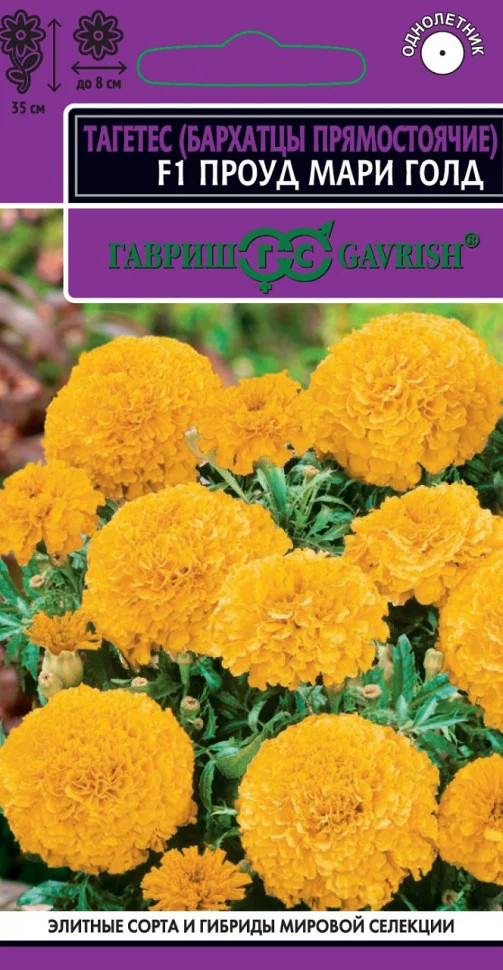 Бархатцы прямостоячие «Проуд мари голд F1» | Эксклюзив | Гавриш