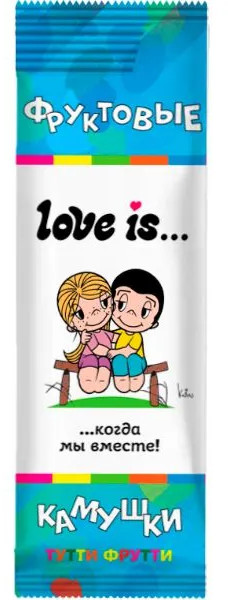 Драже жевательные со вкусом тутти-фрутти «Фруктовые камушки» | Love is