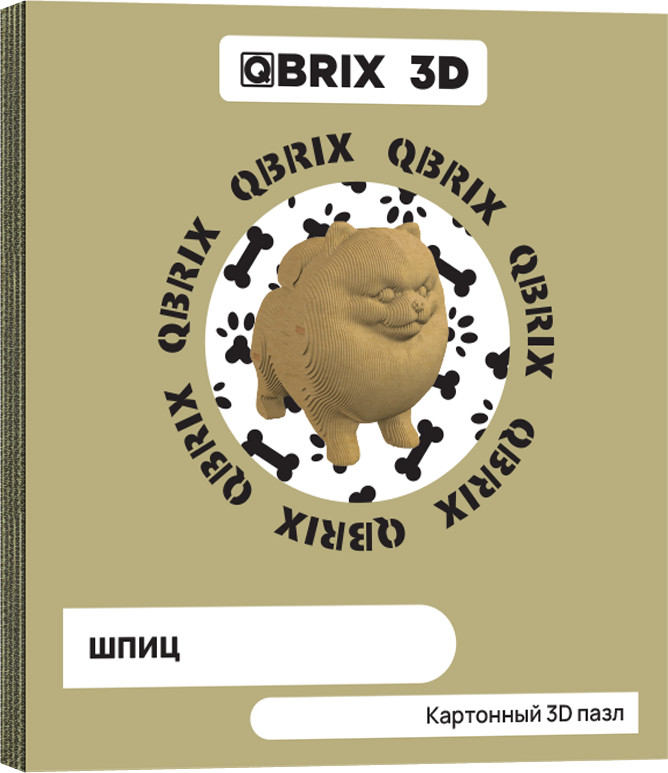 3D пазл «Шпиц» | 3D пазл | QBRIX