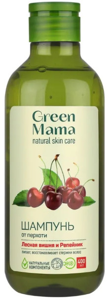 Шампунь против перхоти «Лесная вишня и репейник» | Морской сад | Green Mama