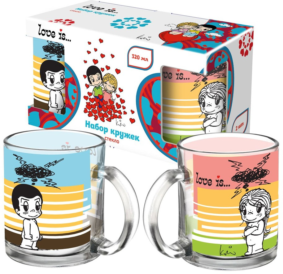 Набор кружек «Love is...Любовное настроение» | Love is... | ND Play