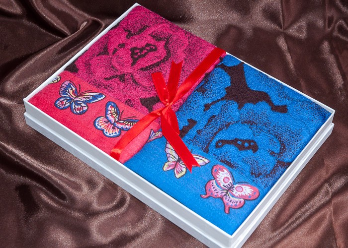 Набор махровых полотенец «Bamboo», 2 шт. (арт. plt110-2, бамбук, размер 70х140) | ТекстильГрупп