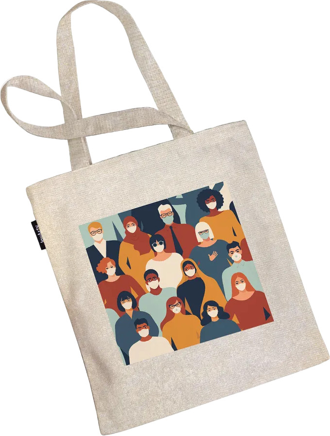 Сумка-шоппер | Люди в масках | JoyArty