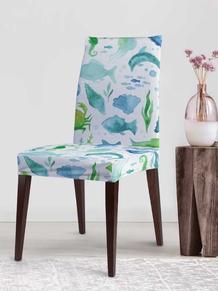 Чехол на стул «Морское разнообразие» | Морское разнообразие | JoyArty