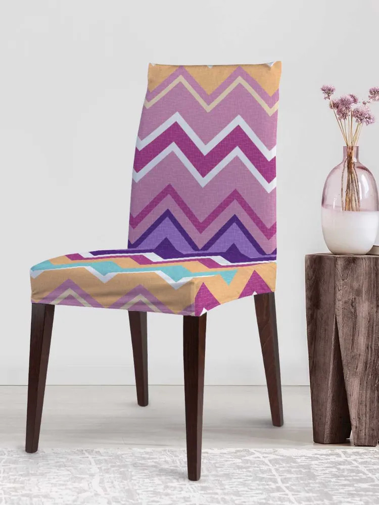 Чехол на стул «Пространство зигзагов» | Пространство зигзагов | JoyArty