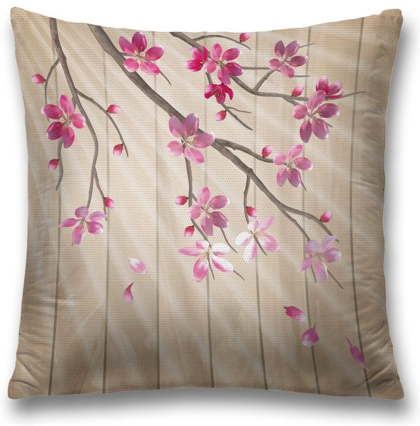 Наволочка декоративная «Живые цветы» | Живые цветы | JoyArty