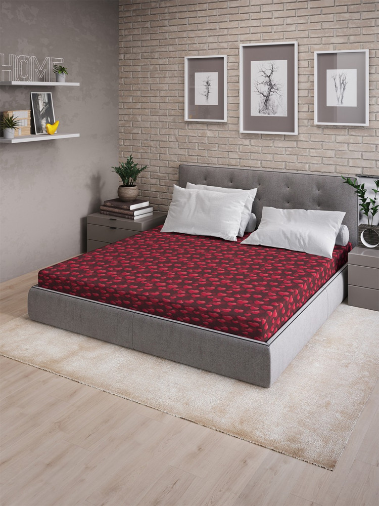 Простыня на резинке | Полнота сердец | Ambesonne