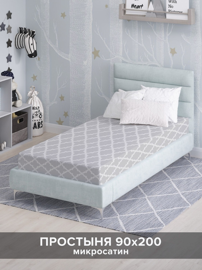 Простыня на резинке | Простой орнамент | Ambesonne