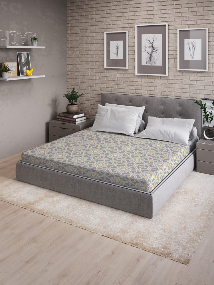 Простыня на резинке | Структурные цветы | Ambesonne