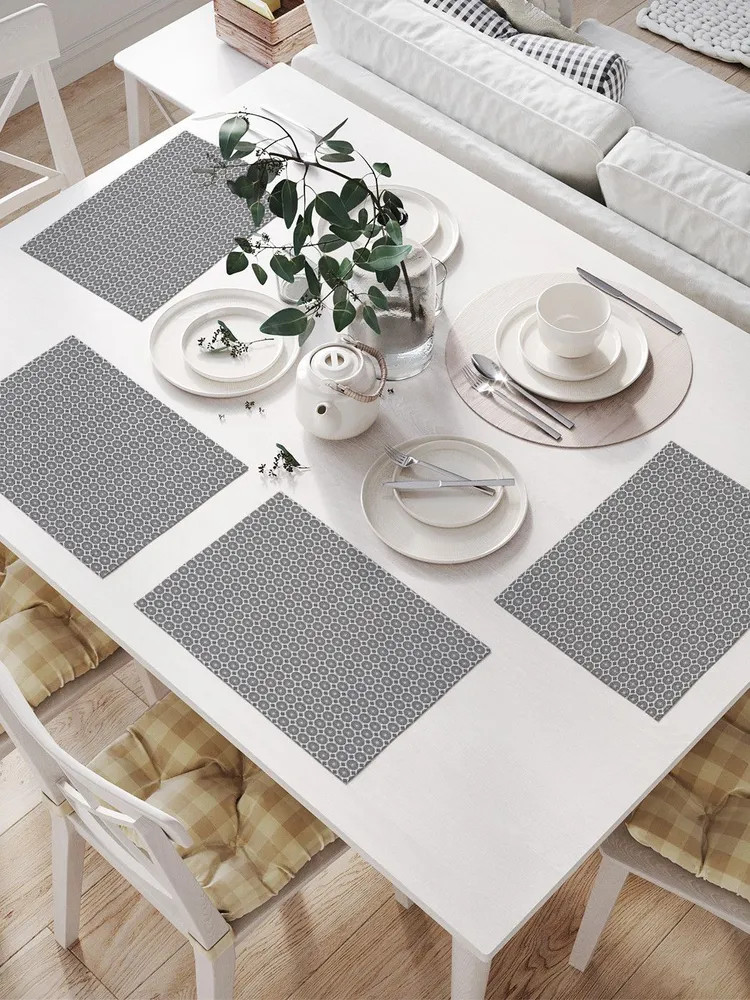 Набор салфеток сервировочных «Круговой мотив» | Круговой мотив | JoyArty