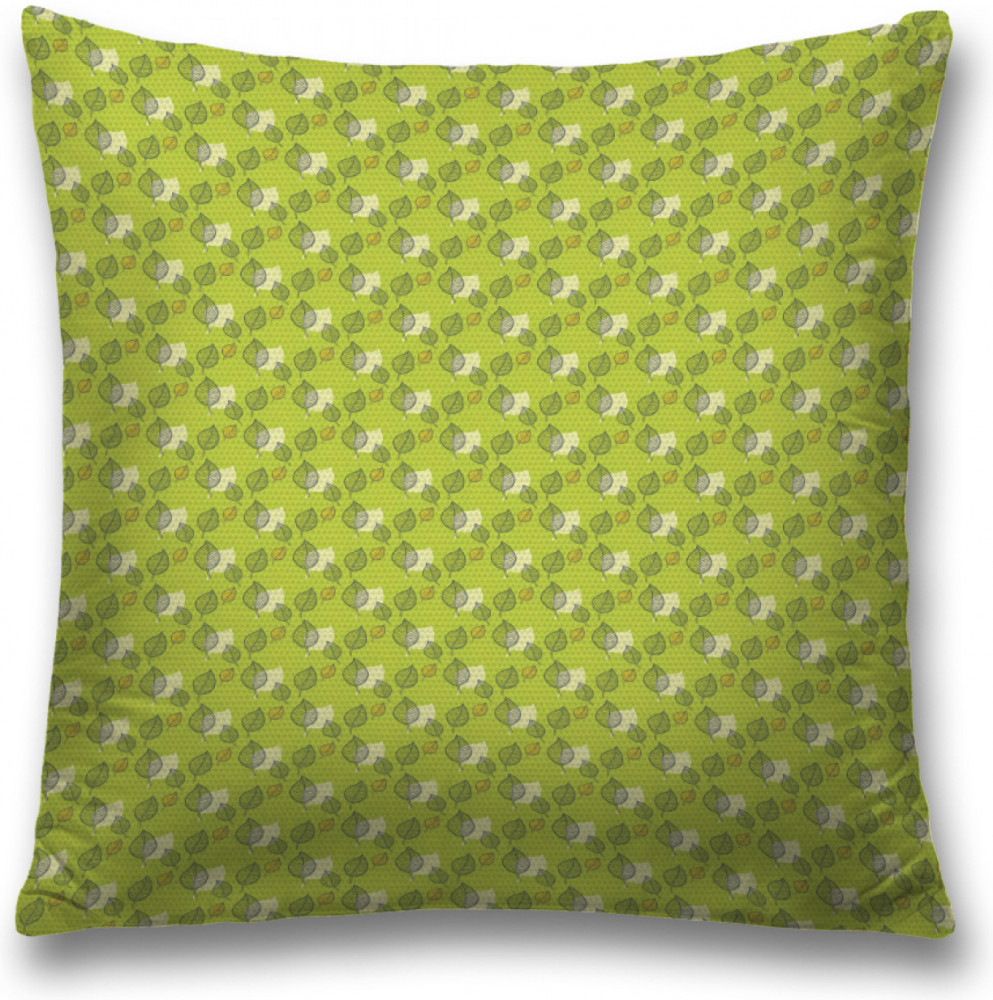 Наволочка декоративная «Тюлевые листья» | JoyArty