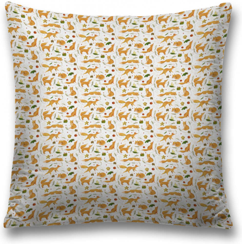 Наволочка декоративная «Рыжая лисичка» | Рыжая лисичка | JoyArty