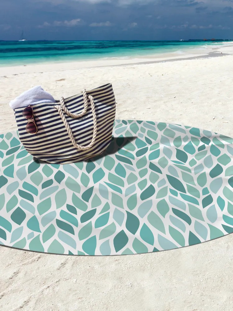 Коврик-парео пляжный | Лиственная преграда | JoyArty