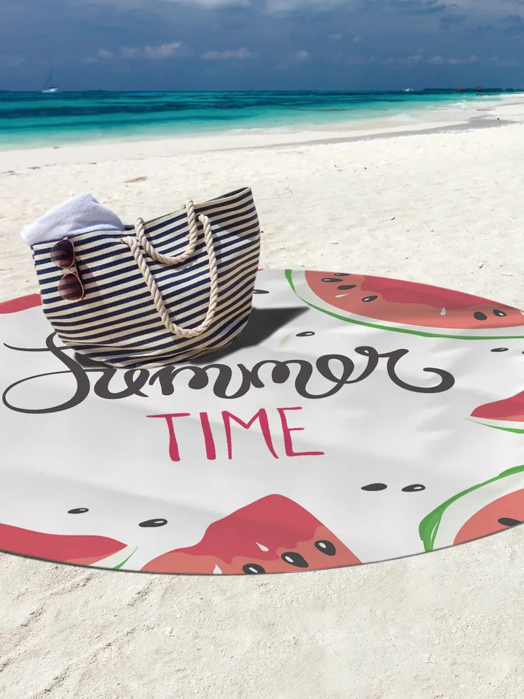 Коврик-парео пляжный | Летние арбузы | JoyArty