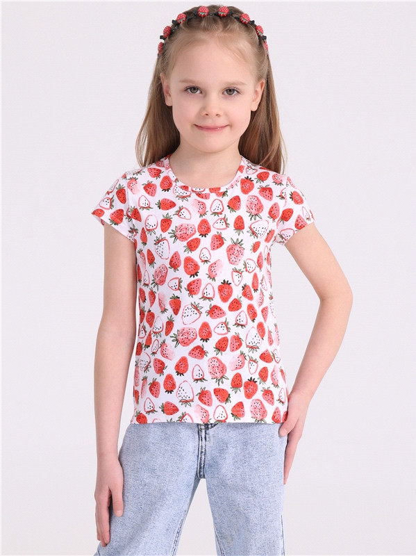 Футболка для девочек | Дизайнерский принт | Апрель