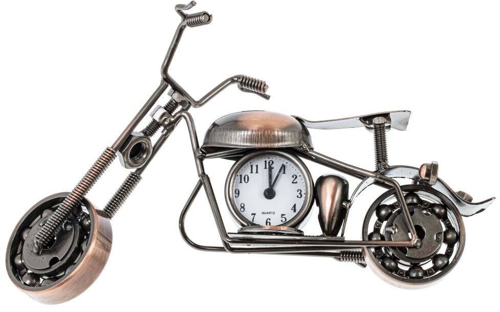 Фигурка декоративная с часами «Мотоцикл» | Remeco club