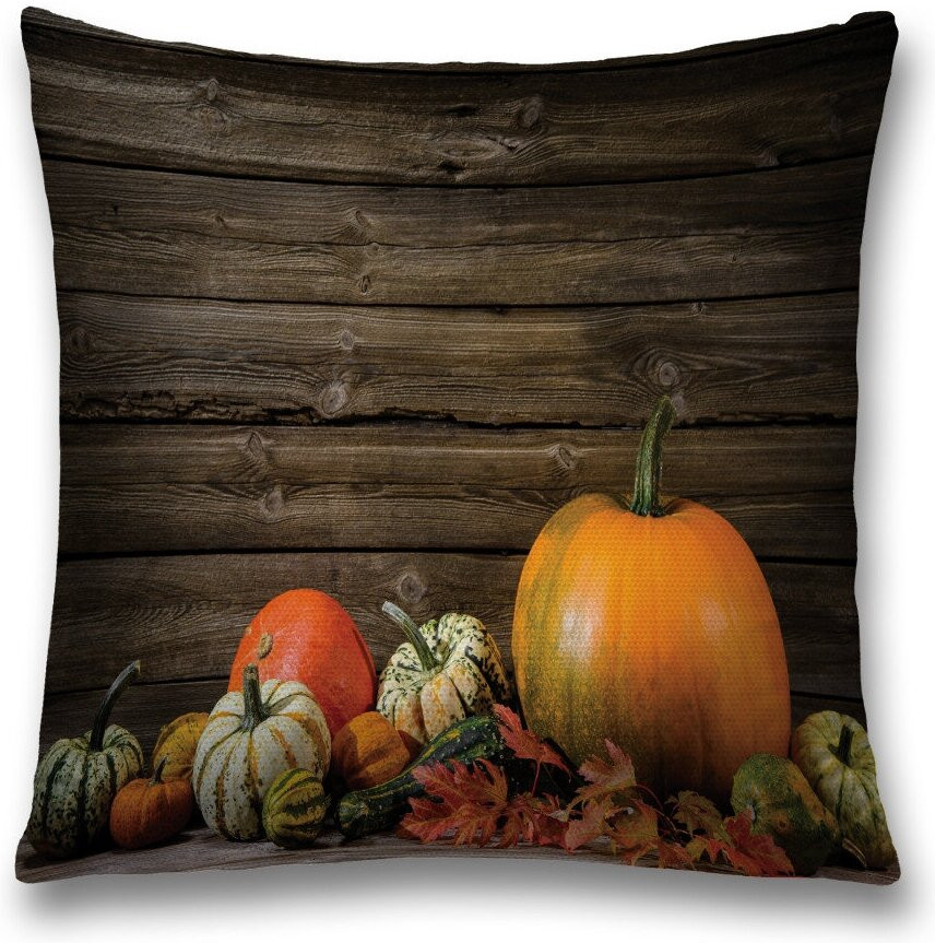 Наволочка декоративная «Урожай тыквы» | JoyArty