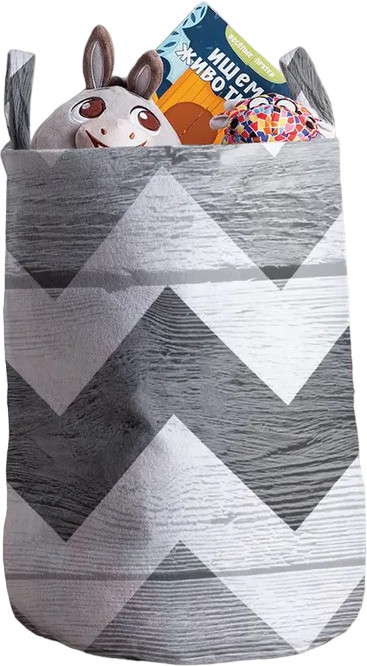 Корзина для игрушек «Будничный зигзаг» | JoyArty