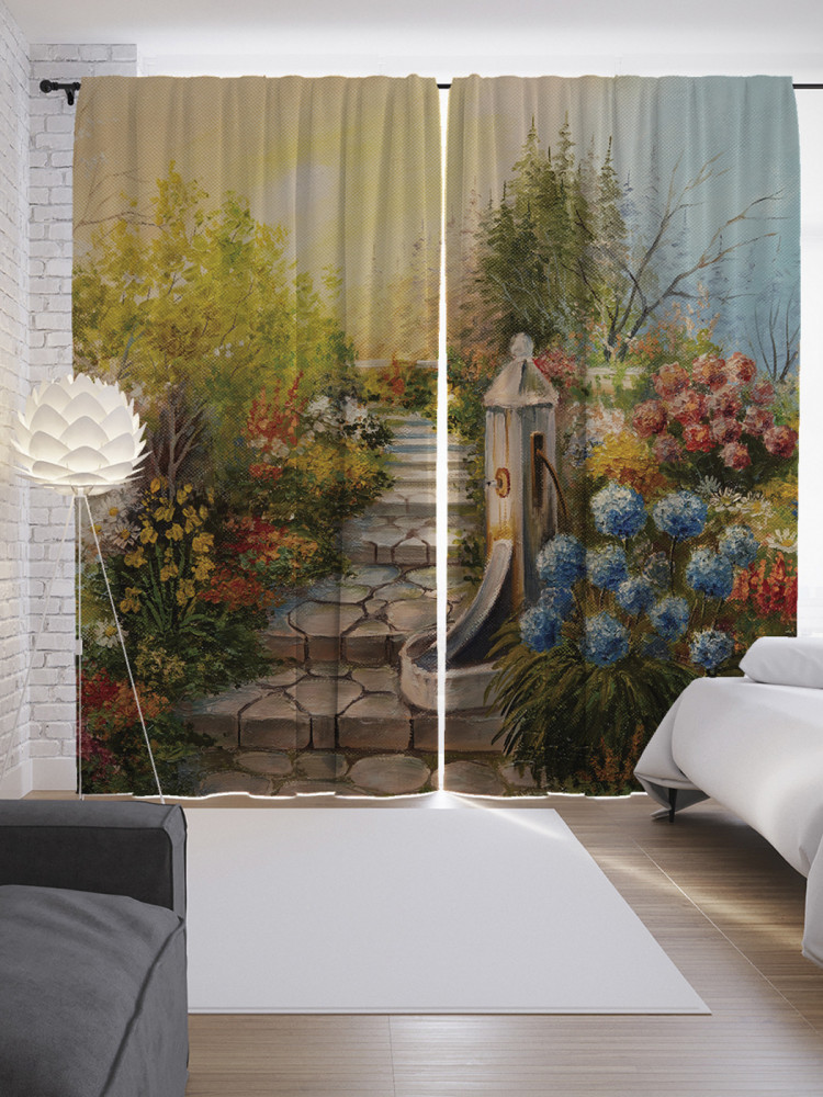 Комплект штор «Сад цветовв» | JoyArty