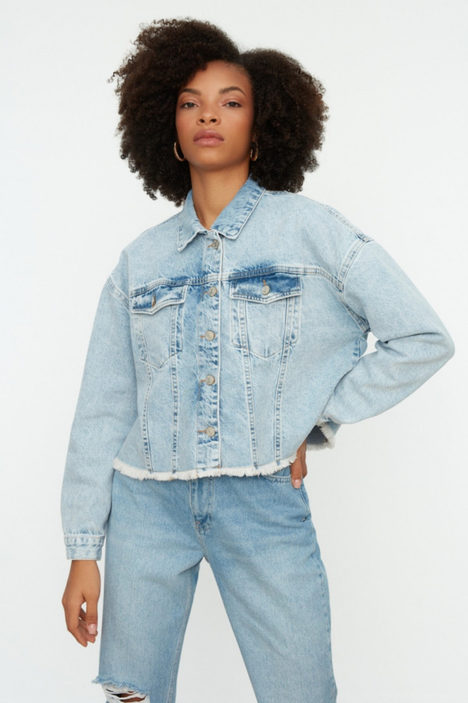 Куртка джинсовая женская | Trendyol