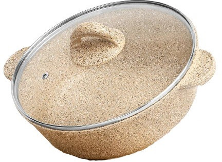 Сотейник с крышкой «Медовый гранит» | Гармония вкуса | Elan Gallery