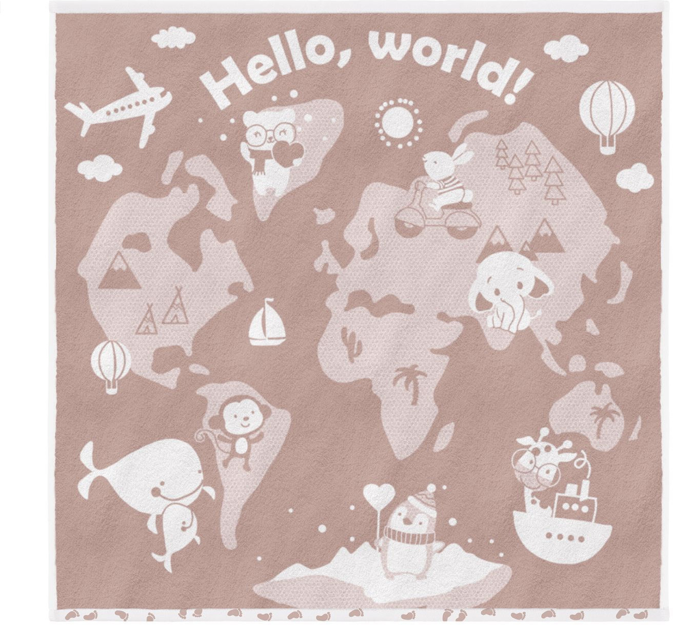 Полотенце детское «Hello, world!» | Облачко