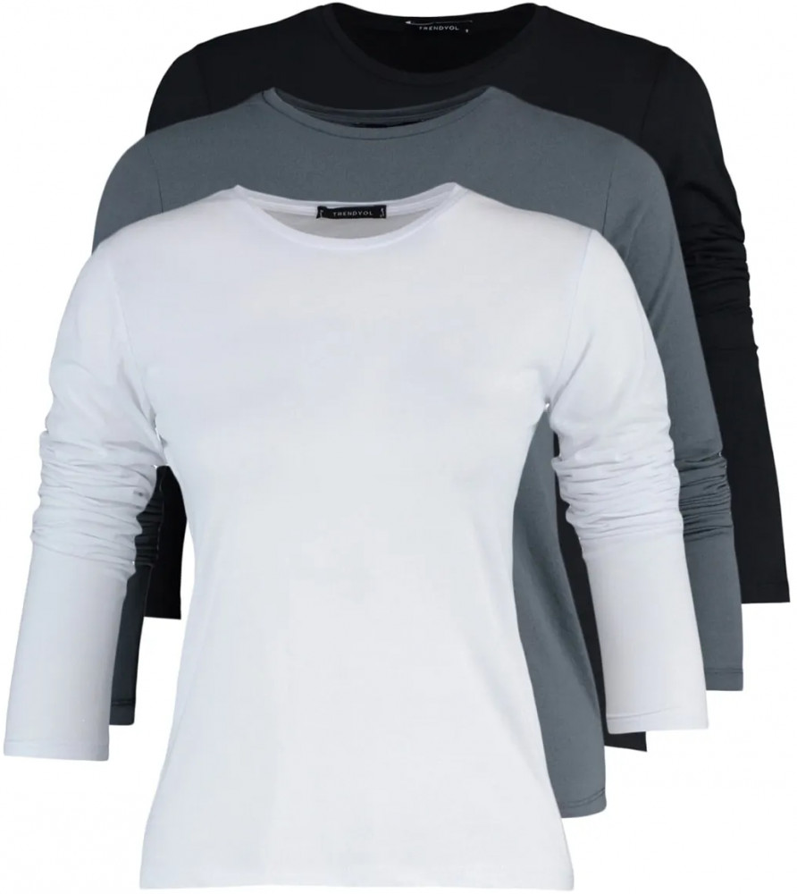 Комплект лонгсливов женских | Trendyol