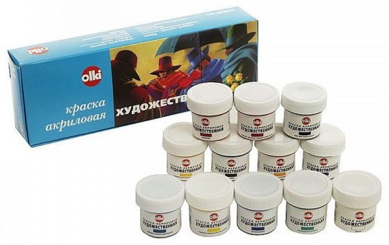 Набор красок акриловых художественных №1 | Olki