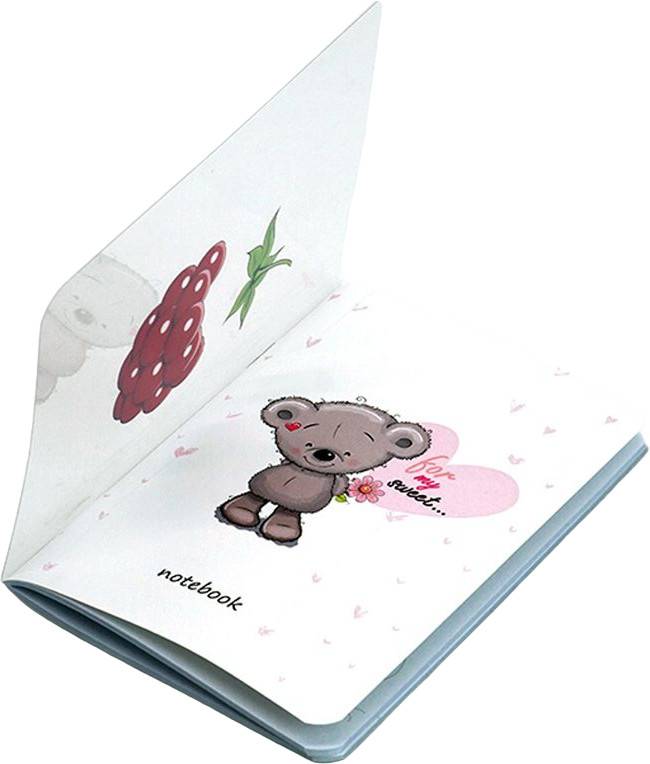Книжка записная с movie-эффектом «Мишка-малинка» | АппликА