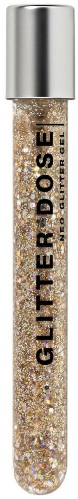 Глиттер для лица и тела «Glitter Dose», оттенок 03 Золотой | Influence Beauty