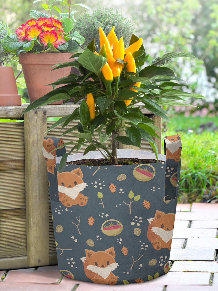 Мешок для хранения и рассады декоративный | Лисички в лесу | JoyArty