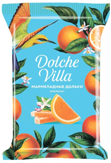 Мармелад желейный «Дольки со вкусом апельсина» | Dolche Villa | Азовская кондитерская фабрика