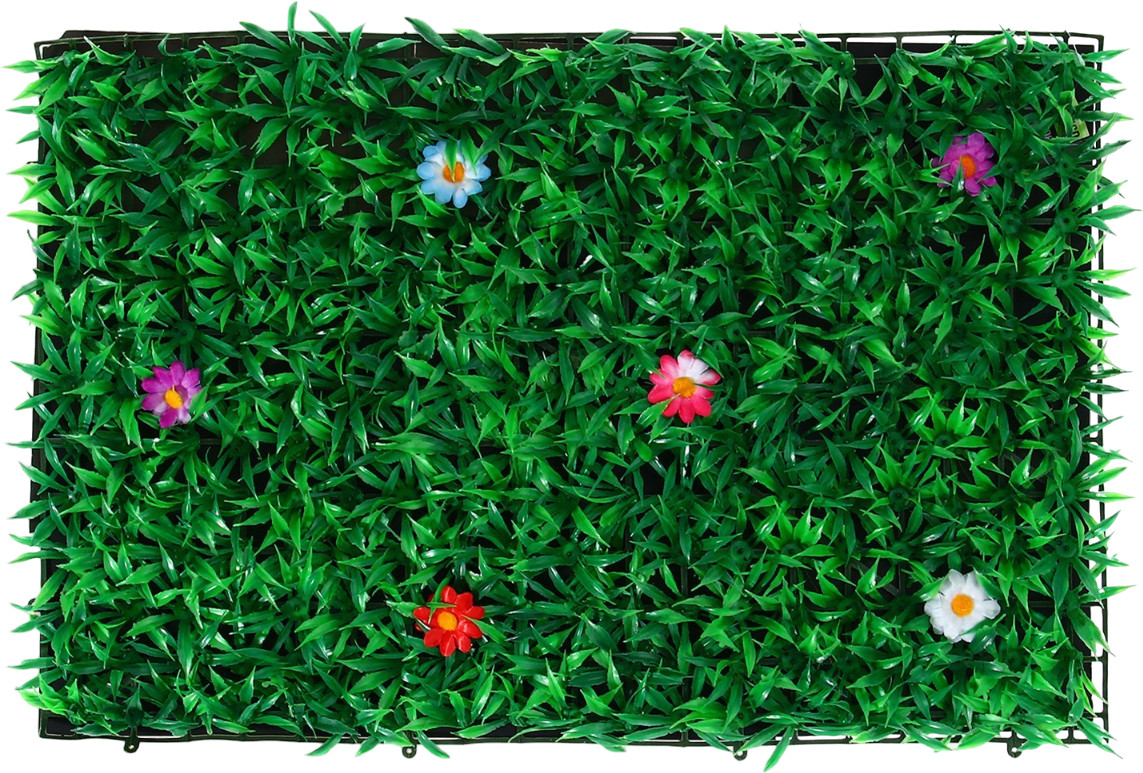 Панель декоративная «Трава с цветами» | Greengo