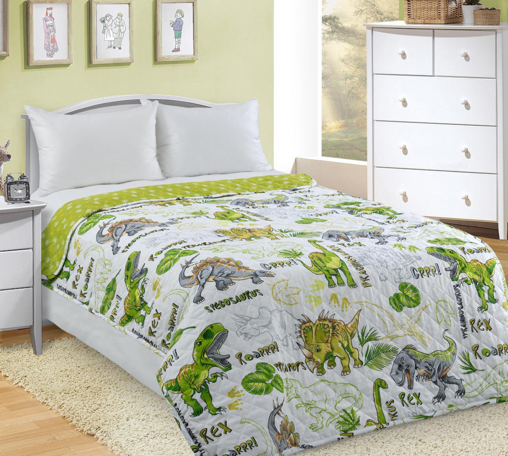 Покрывало стеганое «Эра динозавров 1» | Эра динозавров 1 | Текс-Дизайн