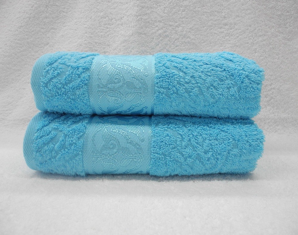 Полотенце махровое гладкокрашеное "Romanico" (Cleanelly, 50х90, цвет бирюзовый) | Romanico | ДМ Текстиль