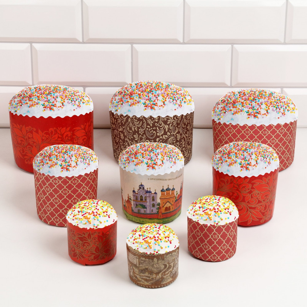 Набор бумажных форм для кулича «Геометрия» | Пасха | Деко-про