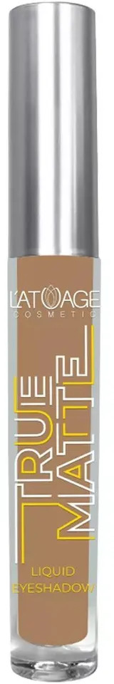 Тени для век жидкие «True Matte», оттенок 806 Кремово коричневый | L’atuage Cosmetic